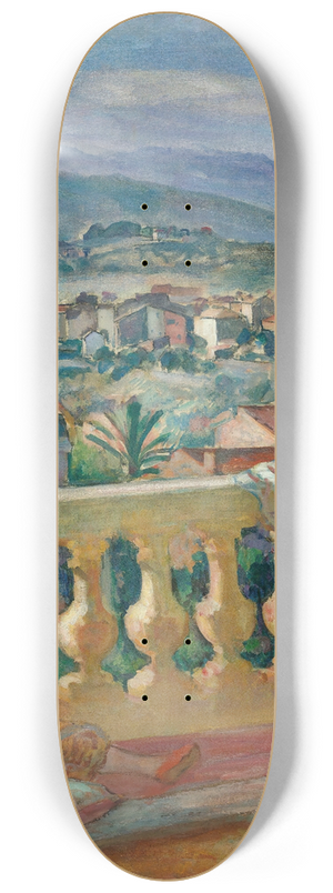 Henri Lebasque - Le Cannet, Le Rideau Bleu 8.25 inch art skate deck
