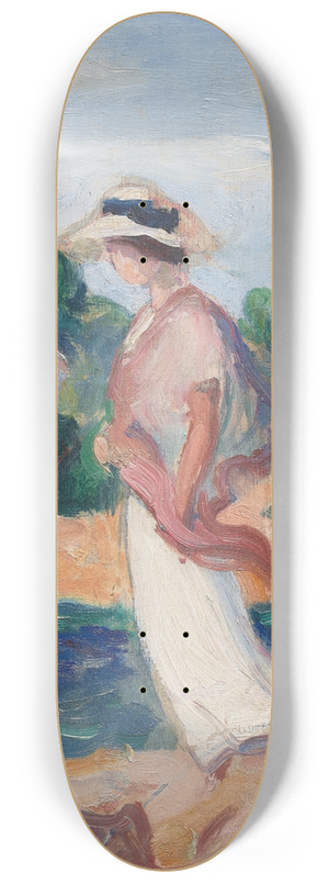 Henri Lebasque - Portrait dIrne dans un paysage 8.25 inch art skate deck