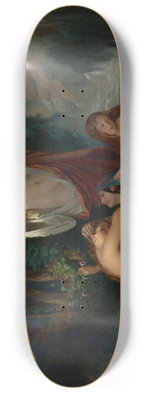 Henri Lehmann - Les Baigneuses  Les Filles De La Source 8.25 inch art skate deck