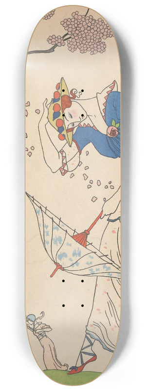 George Barbier - Le Coup de Vent 8.25 inch art skate deck George Barbier - Le Coup de Vent 8.25 inch art skate deck