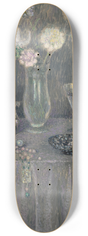 Henri Le Sidaner - La table, harmonie grise 8.25 inch art skate deck
