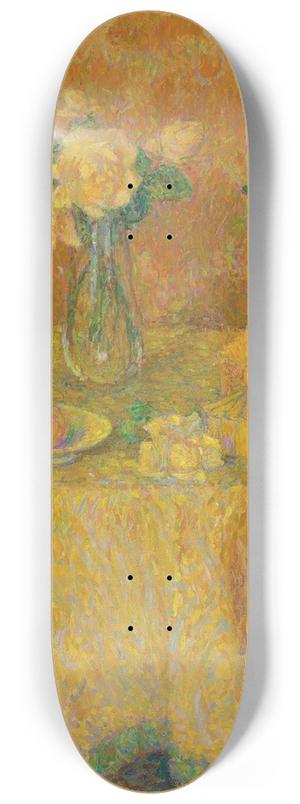 Henri Le Sidaner - La table, harmonie jaune 8.25 inch art skate deck