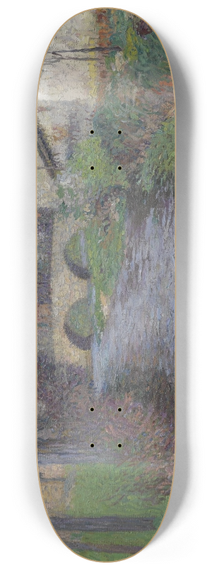 Henri Martin - Lcole et le pont sur le vert  Labastide-du-Vert 8.25 inch art skate deck