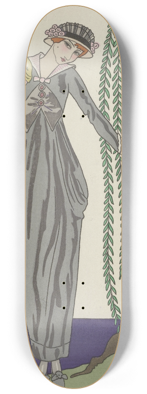 George Barbier - Robe de taffetas 8.25 inch art skate deck