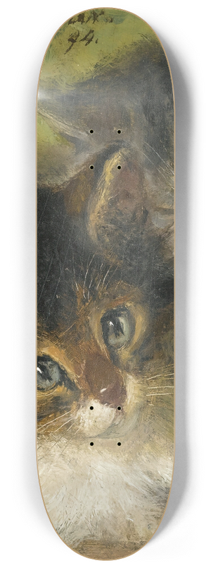 Henritte Ronner-Knip - Two Kittens 8.25 inch art skate deck