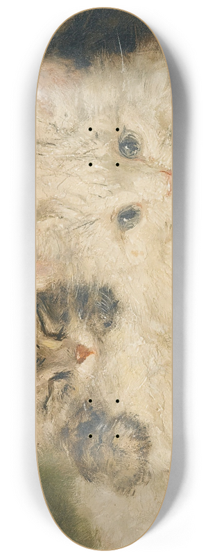 Henritte Ronner-Knip - Two Kittens 8.25 inch art skate deck