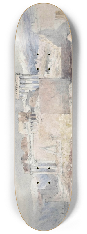 Henry Andrew Harper - Arabs before Baalbek, the Lebanon 8.25 inch art skate deck