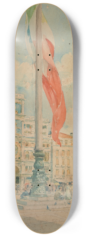 Henry Bacon - Piazza San Marco 8.25 inch art skate deck