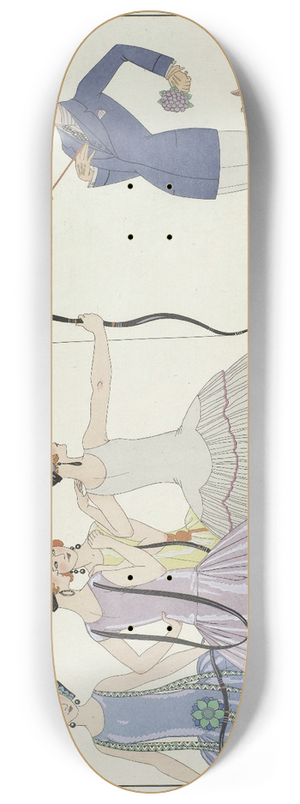 George Barbier - Visez au coeur, belles dames! 8.25 inch art skate deck