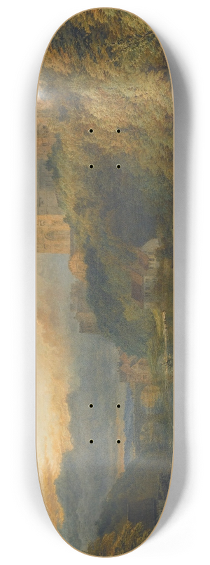 Henry Dawson - Durham Cathedral From The River 8.25 inch art skate deck
