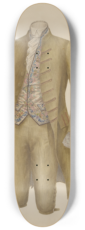 Henry De Wolfe - Mans Suit 8.25 inch art skate deck