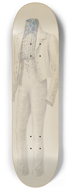 Henry De Wolfe - Mans Suit 8.25 inch art skate deck