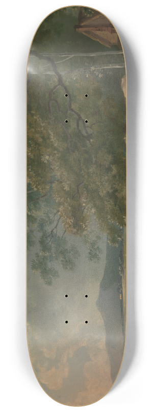 George Barret - Morning: Landscape with Cattle 8.25 inch art skate deck George Barret - Morning: Landscape with Cattle 8.25 inch art skate deck