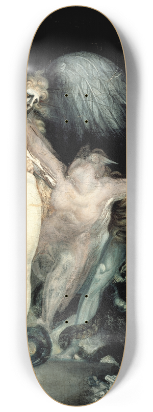 Henry Fuseli - Satan and Death with Sin Intervening 8.25 inch art skate deck