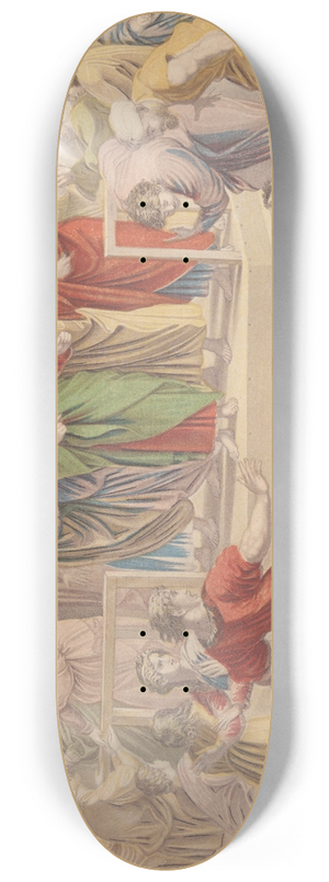 George Baxter - The Death of Ananias 8.25 inch art skate deck