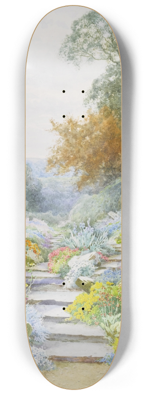 Henry John Sylvester Stannard - The Garden Path 8.25 inch art skate deck