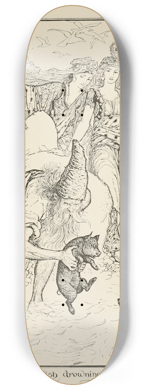 Henry Justice Ford - The Dervish Drowning the Pigs. 8.25 inch art skate deck