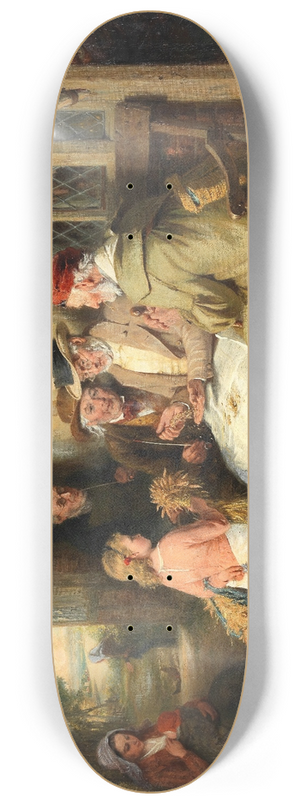 George Bernard O'Neill - Reaping Time 8.25 inch art skate deck