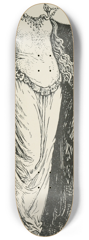 Henry Justice Ford - The Princess at the Curtain 8.25 inch art skate deck