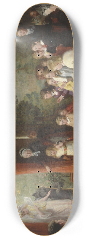 George Bernard O'Neill - The Rehearsal 8.25 inch art skate deck