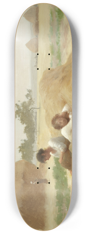 Henry Lerolle - Les moissonneuses 8.25 inch art skate deck