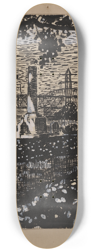Henry Lyman Saen - Untitled II 8.25 inch art skate deck