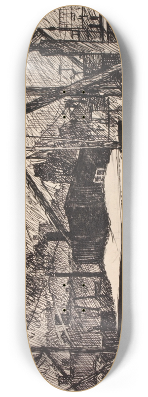 Henry Lyman Saen - Untitled IV 8.25 inch art skate deck