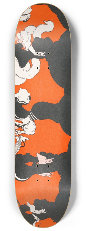 Henry Mayer - A row of daisies 8.25 inch art skate deck