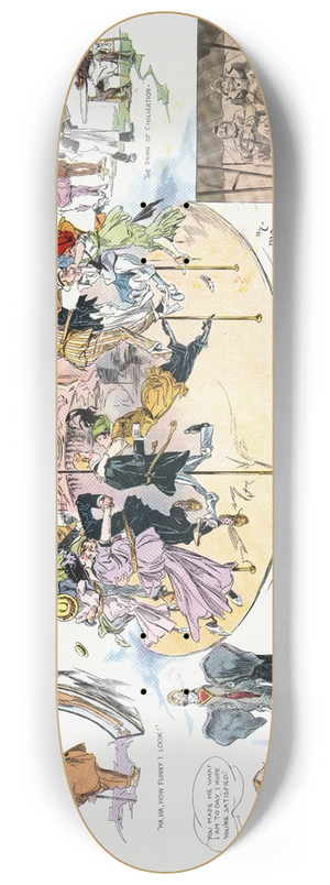 Henry Mayer - Impressions of Coney Island 8.25 inch art skate deck