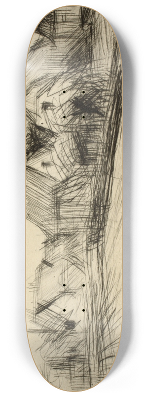 Henry Nielsen - Huse med haver 8.25 inch art skate deck