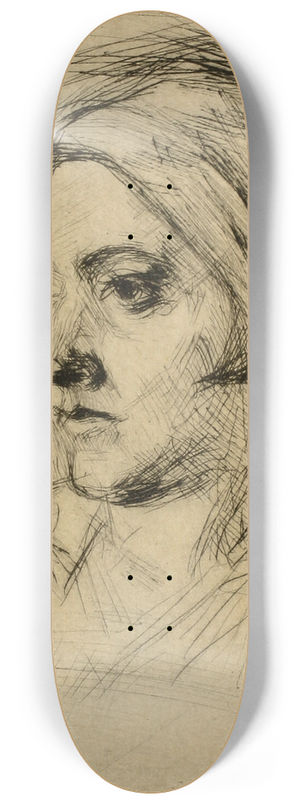 Henry Nielsen - Kvindeportrt 8.25 inch art skate deck