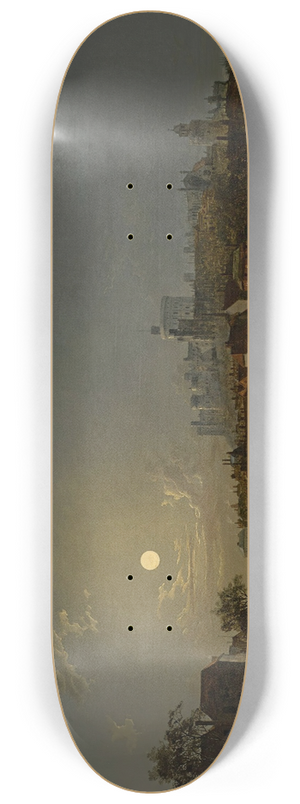 Henry Pether - Windsor From The Thames 8.25 inch art skate deck