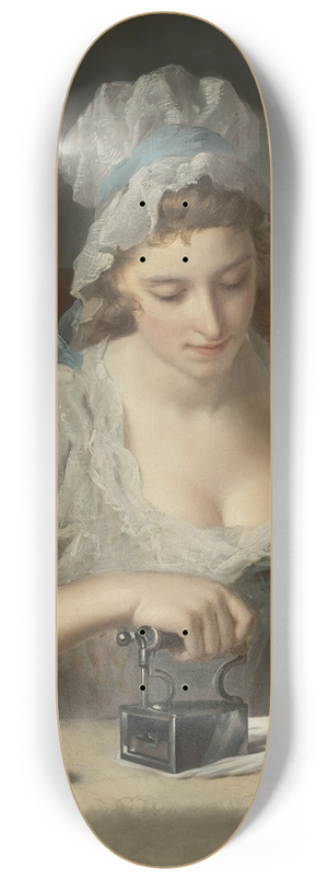 Henry Robert Morland - The Laundry Maid 8.25 inch art skate deck