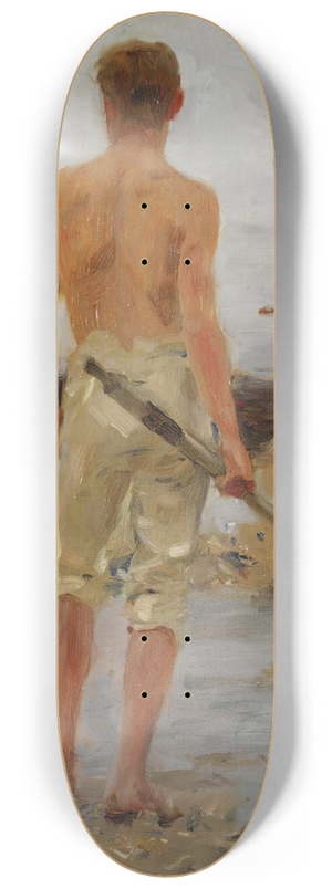 Henry Scott Tuke - A boy with an oar 8.25 inch art skate deck