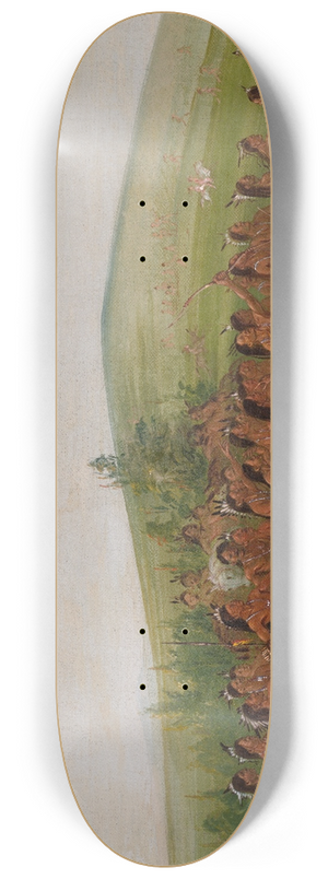 George Catlin - Archery of The Mandan 8.25 inch art skate deck George Catlin - Archery of The Mandan 8.25 inch art skate deck