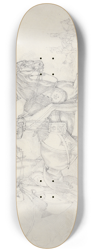 Henry Thomas Alken - Scraps, No. 39: Mounted Hussars 8.25 inch art skate deck