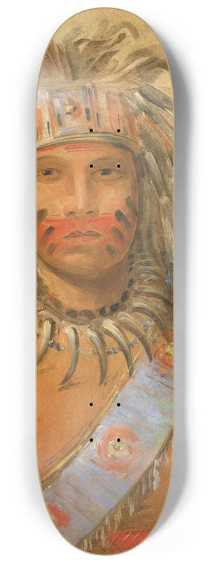 George Catlin - Au-nim-muck-kwa-um, Tempest Bird 8.25 inch art skate deck George Catlin - Au-nim-muck-kwa-um, Tempest Bird 8.25 inch art skate deck