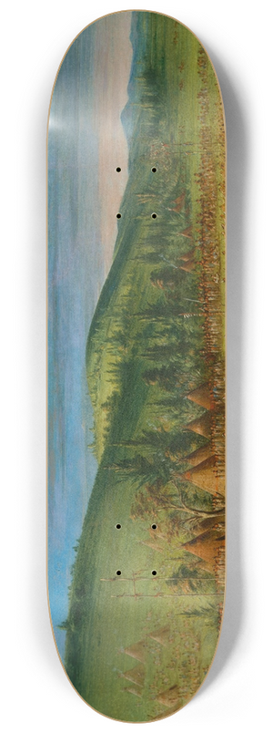 George Catlin - Ball-play of the ChoctawBall Up 8.25 inch art skate deck George Catlin - Ball-play of the ChoctawBall Up 8.25 inch art skate deck