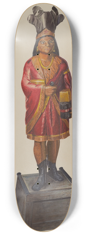 Henry Tomaszewski - Cigar Store Indian 8.25 inch art skate deck
