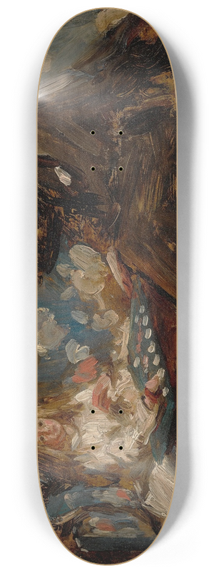 Henry Tonks - Hugh Hammersley and his daughter Eve 8.25 inch art skate deck