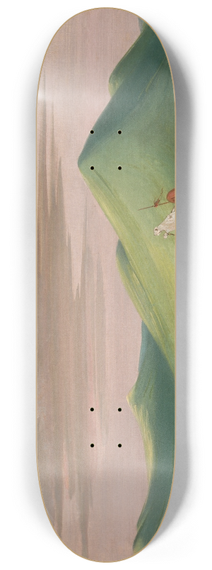 George Catlin - Buffalo Chase, Bull Protecting a Cow And Calf 8.25 inch art skate deck George Catlin - Buffalo Chase, Bull Protecting a Cow And Calf 8.25 inch art skate deck