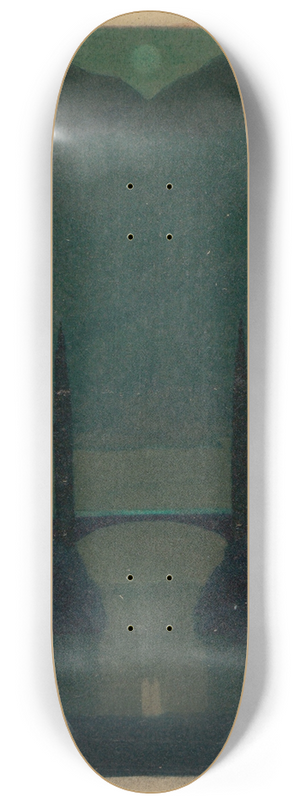 Herbert Crowley - A Bridge in a Mountainous Landscape 8.25 inch art skate deck