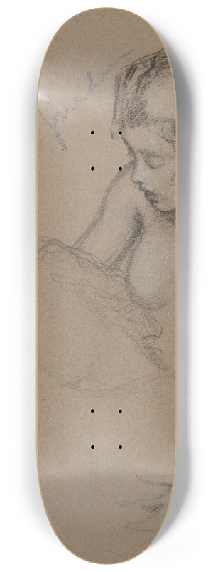 Herbert James Draper - Female nude study for The Lament for Icarus 8.25 inch art skate deck
