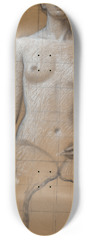 Herbert James Draper - Study for Song 8.25 inch art skate deck
