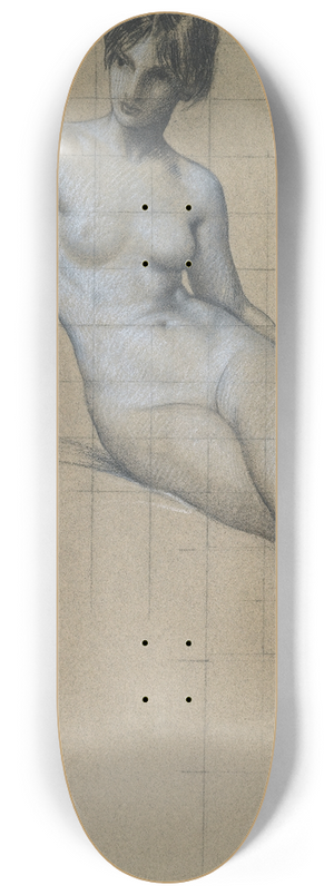 Herbert James Draper - Study For The Kelpie 8.25 inch art skate deck