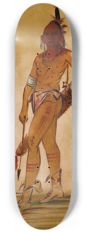 George Catlin - Ch-He-Ga-Shn-Ga, Little Chief 8.25 inch art skate deck George Catlin - Ch-He-Ga-Shn-Ga, Little Chief 8.25 inch art skate deck