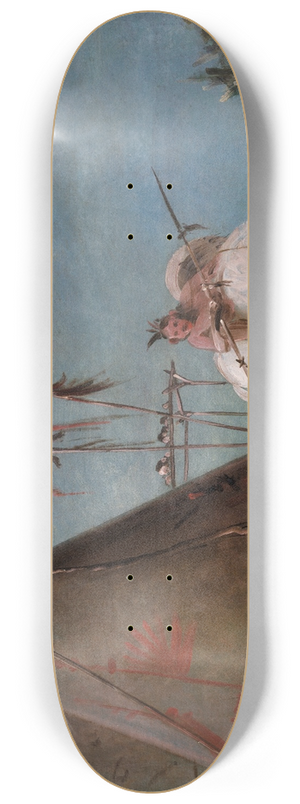 George Catlin - Comanche Lodge of Buffalo Skins 8.25 inch art skate deck George Catlin - Comanche Lodge of Buffalo Skins 8.25 inch art skate deck