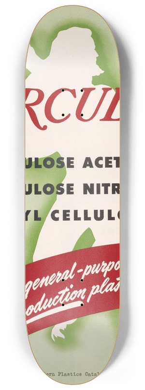 Hercules Incorporated - Hercules Cellulose Acetate, Cellulose Nitrate, Ethyl Cellulose 8.25 inch art skate deck