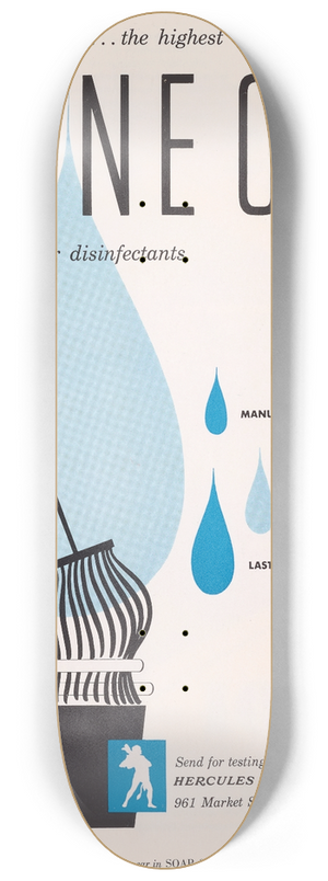 Hercules Incorporated - Hercules Pine Oils 8.25 inch art skate deck