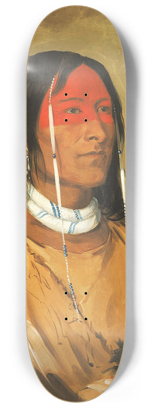 George Catlin - Eeh-Tow-Wes-Ka-Zeet, He Who Has Eyes Behind Him (Also Known As Broken Arm), a Foremost Brave 8.25 inch art skate deck George Catlin - Eeh-Tow-Wes-Ka-Zeet, He Who Has Eyes Behind Him (Also Known As Broken Arm), a Foremost Brave 8.25 inch art skate deck